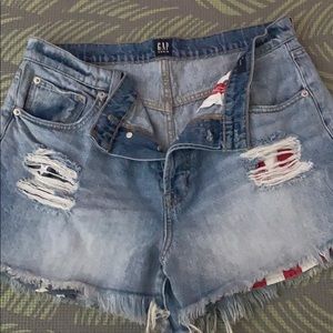 Gap Americana Denim Shorts - High Waist